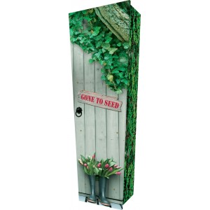 Gone to Seed - Personalised Picture Coffin with Customised Design.